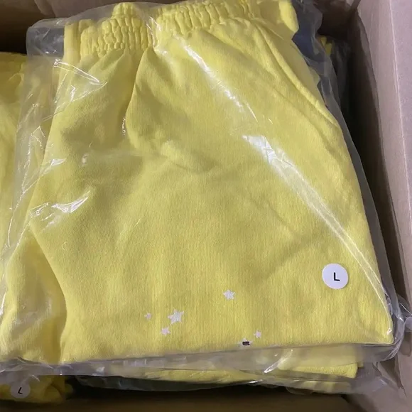 Sp5der Beluga Golden Yellow Sweatpants